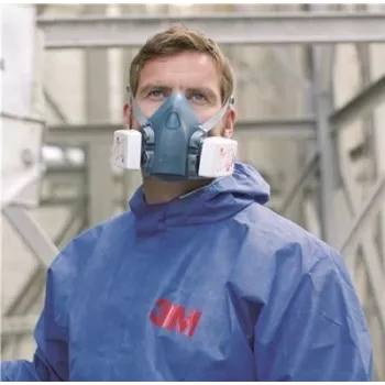 3M-Elpošanas maska 7501 izmērs S - silikons DIN EN 140 (7000104176)