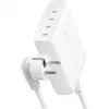 Belkin BoostCharge Pro 200 W 4 USB-C pieslēgvietu GaN uzlādes bloks, balts (WCH015VFWH)