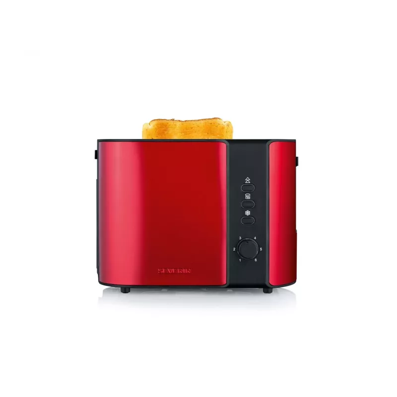 Toasteris Severin AT 2217 2 šķēles 800 W Melns Sarkans