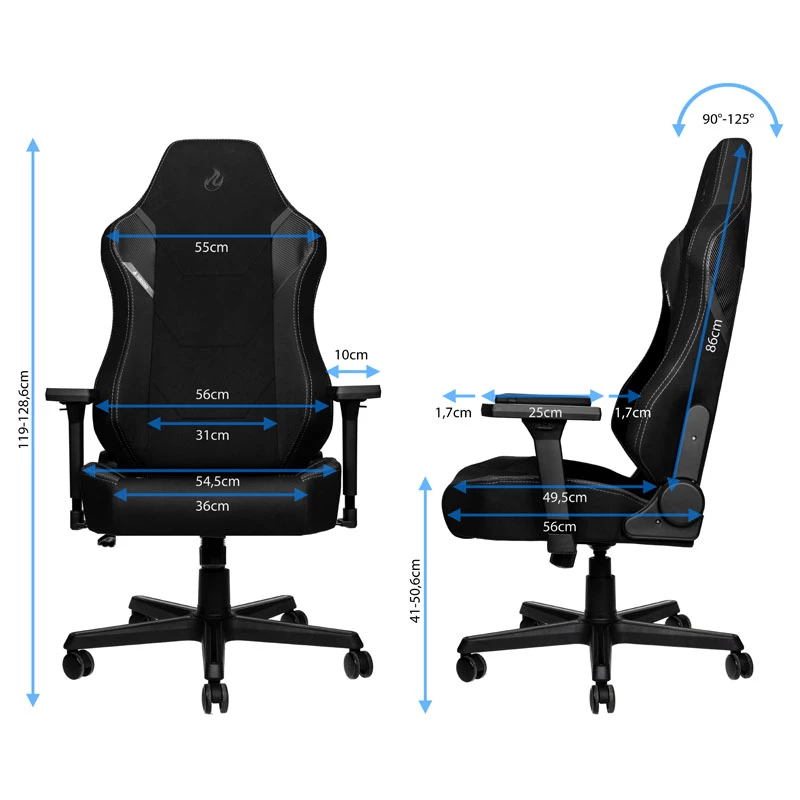 Nitro Concepts X1000 polsterēts sēdeklis un polsterēta atzveltne