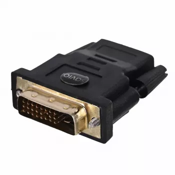 Savio CL-21 HDMI-DVI savienotājs, Sievišķais/Sievišķais, Melns