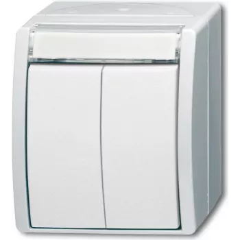 BUSCH JAEGER 1484-0-0379 - Pogas - Baltas - IP44 - CE - 74 mm - 55 mm