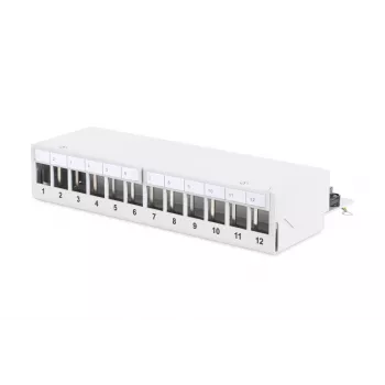 Darbvirsmas modulārais sadalītājpanelis Digitus DN-93706 12 porti