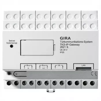 IP vārteja Gira 262197 (2. paaudze) TKS domofonu sistēmām, 5 durvju atbalsts