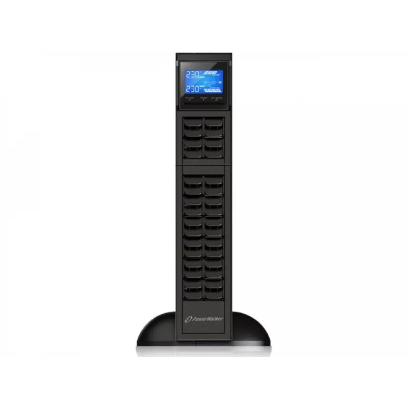 PowerWalker VFI 1000CRM LCD nepārtrauktās barošanas avots (UPS) Double-conversion (Online) 1 kVA 800 W 3 AC kontaktligzdas