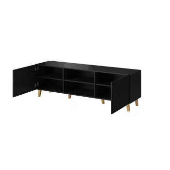 Cama RTV skapis PAFOS 150x42x52 melns matēts