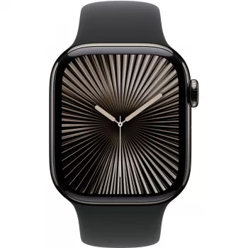 Apple Watch S10 Slate Titanium Sport Siksniņa Melna - M/L GPS + Cellular 42mm MWXH3QF/A 2024
