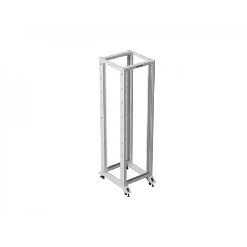 Atvērtais 19 collu statīvs LANBERG 42U, dziļums 800 mm, platums 600 mm, pelēks