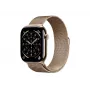 Apple Watch Series 11 GPS + Cellular 46mm Zelts Titāna Korpuss ar Zelts Milānas Cilpu Rokassprādzi - S/M (MFD74ZR/A)