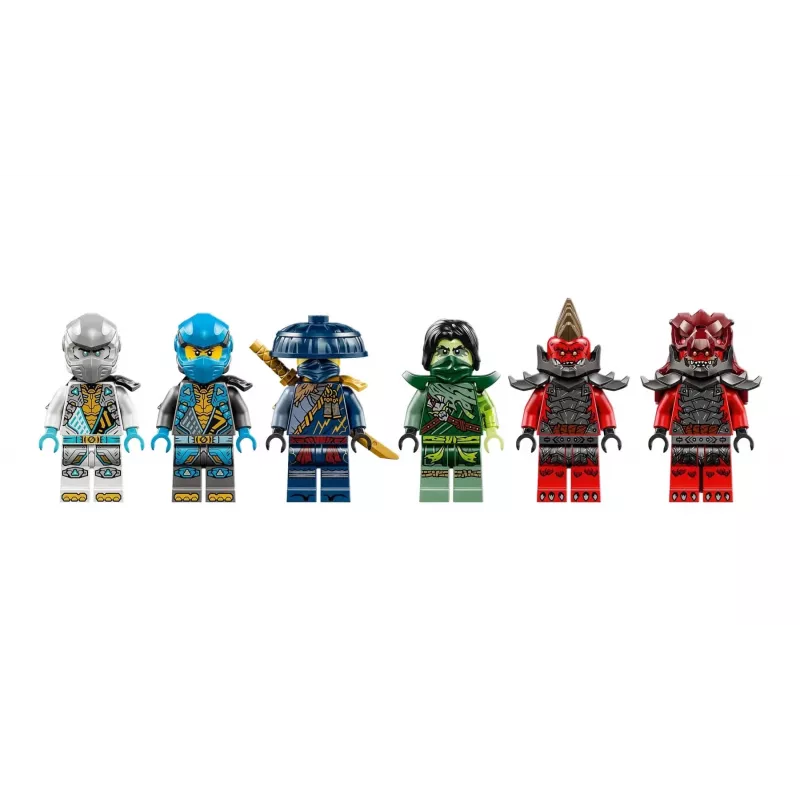 Konstruktors LEGO NINJAGO 71841 Pūķu ciemats — 305 detaļas, 6 minifigūras, vecums 7+
