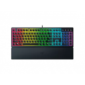 Razer Ornata V3 RGB spēļu tastatūra, melna, pilnizmēra, vadu, meha-membrānas slēdži