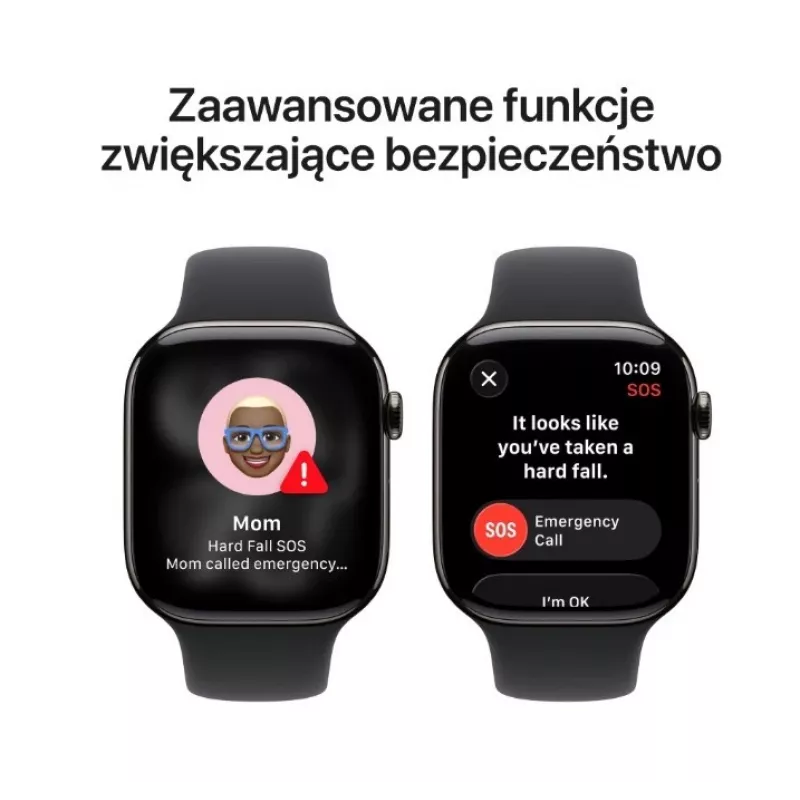 Viedpulkstenis Apple Watch Series 11 GPS + Cellular 42mm Slate Titanium Korpusa Melna Sporta Siksniņa M/L
