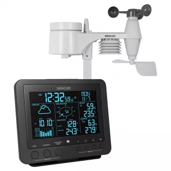 Digitālā laika stacija Sencor SWS 9700 Melna