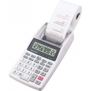 Sharp EL-1611V galda kalkulators finanšu pelēks, balts