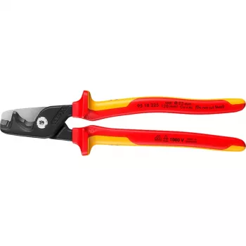 Kabeļu griezēji Knipex 95 18 225 VDE, izolēti rokturi, garums 225 mm