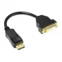 Good Connections Adapterkabel DisplayPort 1.2 Stecker an DVI-I 24+5 Buchse - schwarz - 0,2m