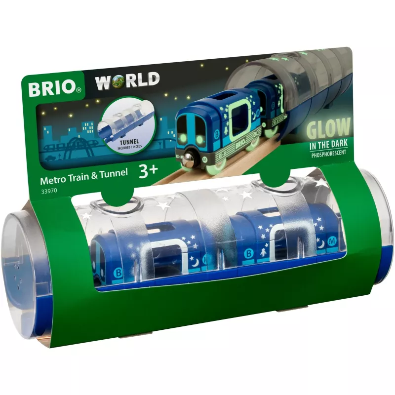 World Tunnel Box U-railway Glow in the Dark, Rotaļu Auto Zils