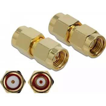 Vadu savienotājs DeLOCK 89971 SMA RP-SMA zelts