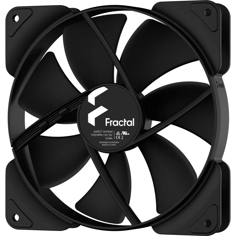 Fractal Design Aspect 14 PWM — 140 mm korpusa ventilators