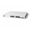 Cisco Catalyst 1300-24FP-4G pārvaldāms slēdzis, 24 porti GE, pilns PoE, 4x1GE SFP, Limited Lifetime Protection (C1300-24FP-4G)