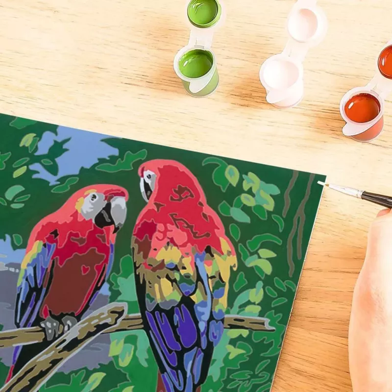 Ravensburger Krāsošana pēc numuriem - Krāsaini Papagaiļi