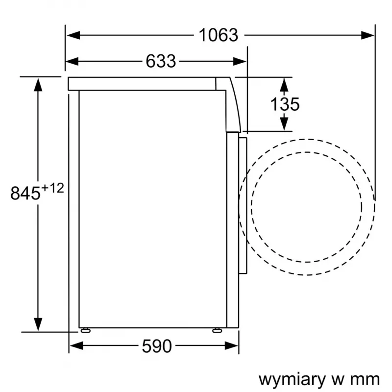Bosch WAN2813APL Series 4 Priekšējās ielādes veļas mašīna 8 kg 1400 apgr/min Balta