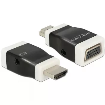 Pārveidotājs DeLOCK 65586 HDMI-A uz VGA, melns/balts