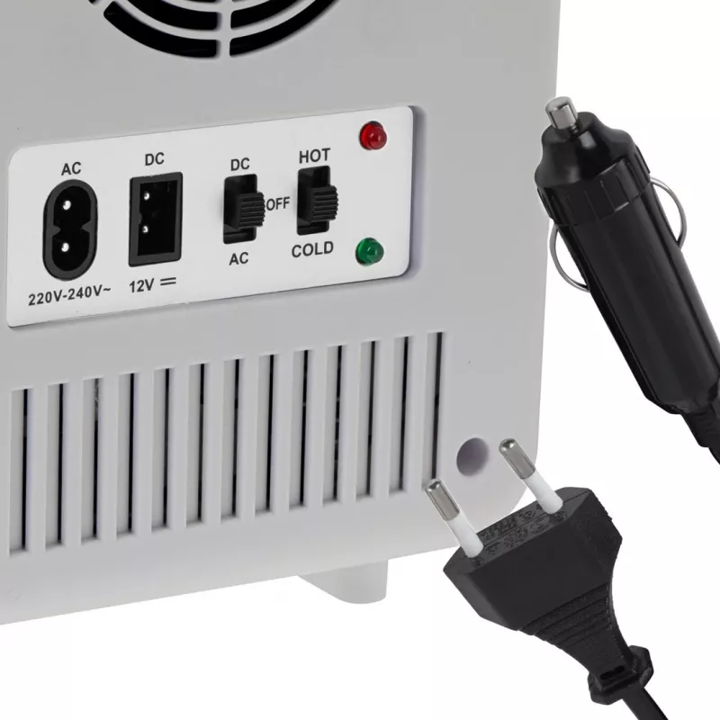 Mini ledusskapis Adler AD 8084G — pelēks, 4 L, 12V/230V, pārnēsājams
