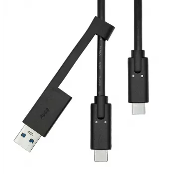 USB-A uz USB-C kabelis ProXtend USBCWA-001 1 m, melns, 0.06 kg