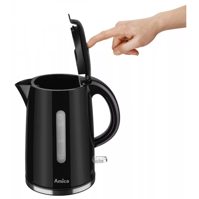 Amica KF1002 elektriskā tējkanna, 1,7 l, melna