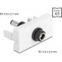 Savienotājs DELOCK Easy 45 modulis DC 5.5×2.5 mm uz DC 5.5×2.1 mm, 90864