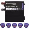 Qoltec Smart Monolith akumulatoru lādētājs LiFePO4 AGM GEL SLA | 10A | 12V