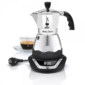 Elektriskā moka kafijas automāts Bialetti EAsy Timer 6, 0.3 L, 6 tasītēm