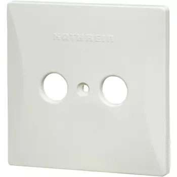 Kathrein ESZ 52 balts (274227) – 2 portu pārsega plāksne, 80×80 mm, RAL 9001