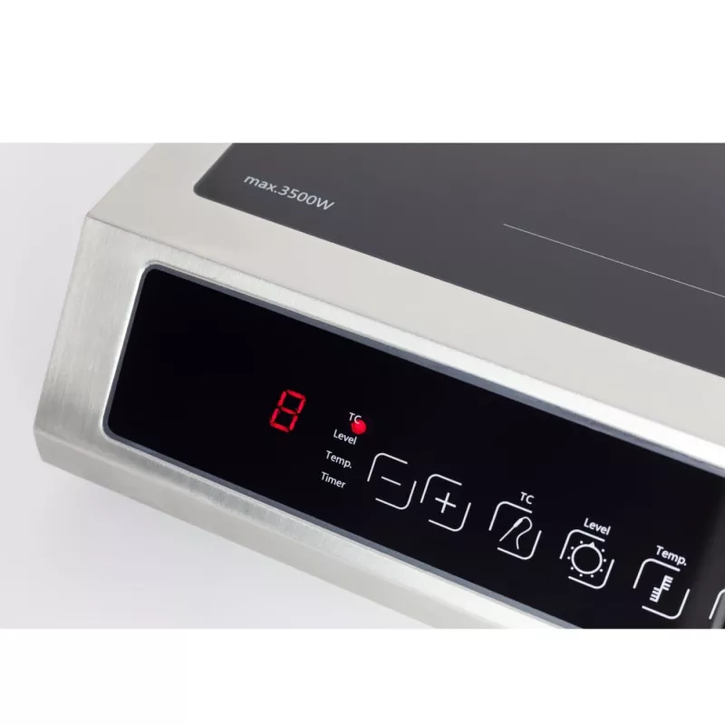 Caso TC 3500 Thermo Control Hob indukcijas plīts, 1 zonas, melna/nerūsējošais tērauds