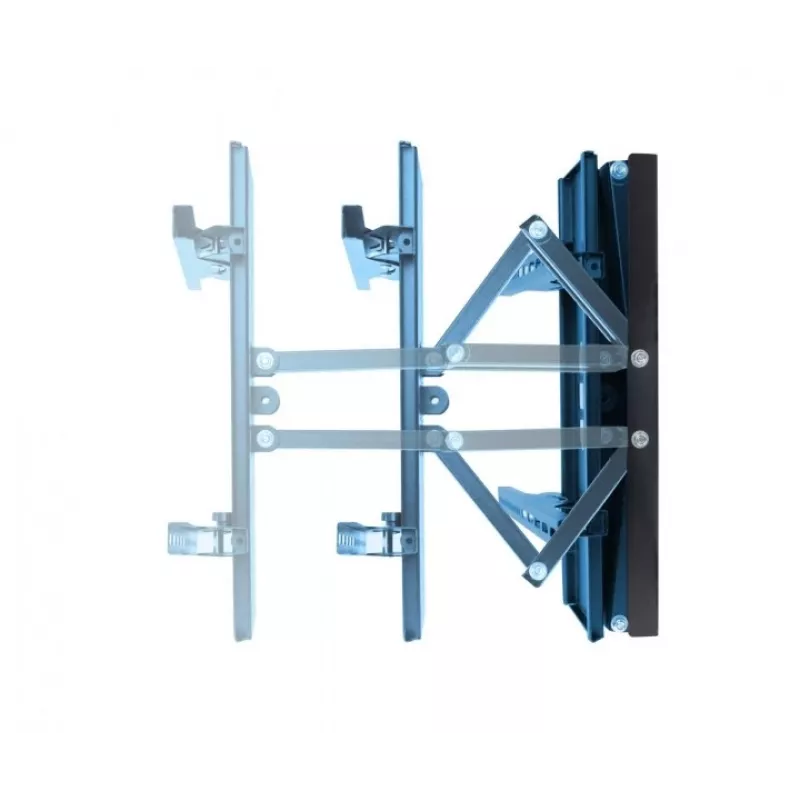 Sienas TV stiprinājums Esperanza TITAN 26–70 collām (66–177.8 cm), slīpums ±15°, pagrieziens 120°, VESA līdz 400×400, maks. slodze 55 kg, melns