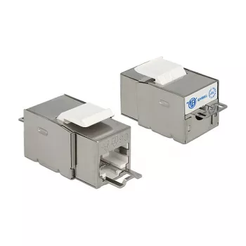 Delock 86404 Keystone modulis RJ45 Secure Cat.6 uz LSA, balts