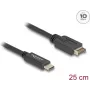 DeLOCK USB kabelis USB Type-E Key A 20 kontaktu vīrišķais uz USB Type-C vīrišķais 25 cm