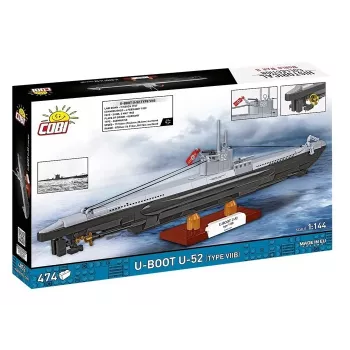 Būvkomplekts Cobi U-Boot U-52 — 474 detaļu modelis