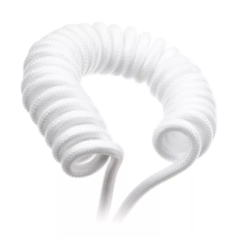 Ducky Coiled Cable White Edition DACOC2-WHT1, atdalāms, balts, spirālveida dizains