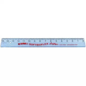 Lineāls WEDO 15 cm kreilim KUM Lefty L1 Softie Flex (521753)