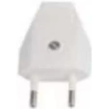 Bachmann 900.011 elektriskais spraudnis, balts, plastmasas korpuss, 250 V AC, 2.5 A