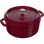 Staub La Cocotte 3.85 L čuguna apaļais katls, Bordo