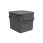 Rotho Albula taisnstūra plastmasas atkritumu konteiners 40 L, antracīts, 400×358×340 mm