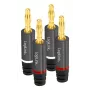 LogiLink Bananenstecker-Set, 4-teilig (2 Paar) für Kabeldurchmesser bis 4 qmm, Schrauben-Design sorgt für - 1 Stück (CA1212)