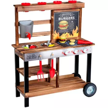 Pludmales piknika BBQ lauku vasaras virtuve, rotaļu virtuve