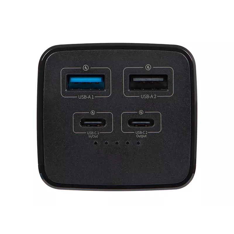 Pārnēsājams jaudas bloks BLOW PB20G 20000mAh PD 65W, USB-C ieeja/izeja, 2x USB-A izejas, melns