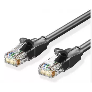 Patch Cable CAT.6 UTP/1M Melns Ibebf Vention