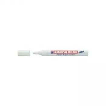 Pastāvīgais marķieris Edding 8050 Bullet Tip Balts 1 gab.