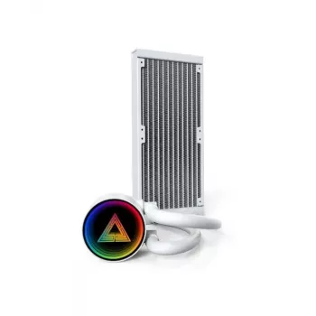 Montech LIGHTFLOW 240 ARGB (W) — 240 mm šķidruma dzesētājs procesoram, balts, ARGB apgaismojums